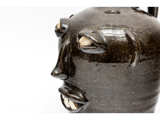 North Carolina Folk Art Pottery Face Jug