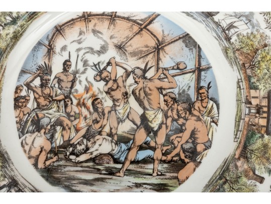 Williamsburg Virginia By Wedgwood - Trio Of Vintage Historical Dinner Plates