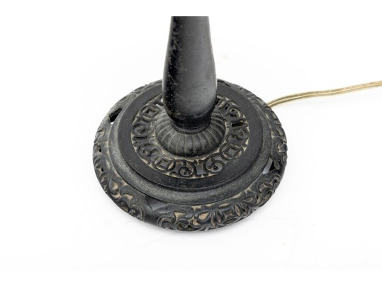 Tiffany Style Green Art Glass Lamp