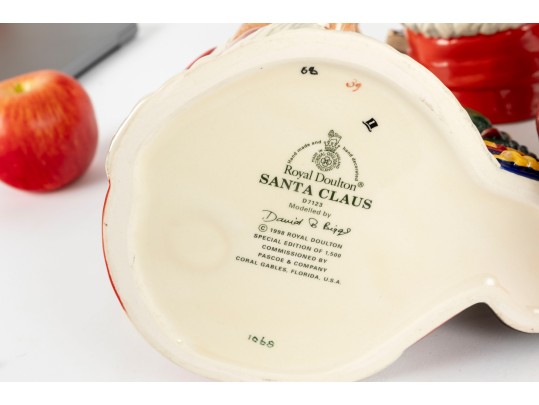 Four Vintage Royal Doulton Santa Claus Porcelain Toby Mugs