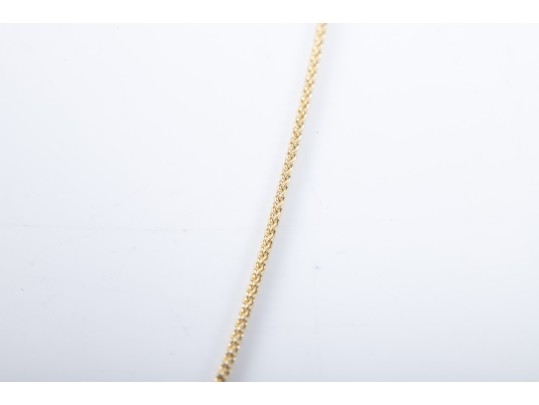14K Yellow Gold & Cultured Pearl Necklace 