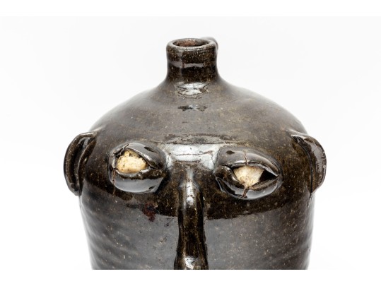 North Carolina Folk Art Pottery Face Jug