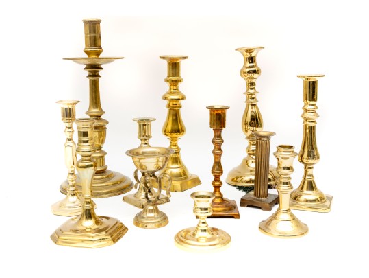 Miscellaneous Vintage Brass Candlestick Holders