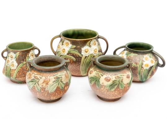 Vintage 1928 Roseville Dahlrose Daisy Art Pottery