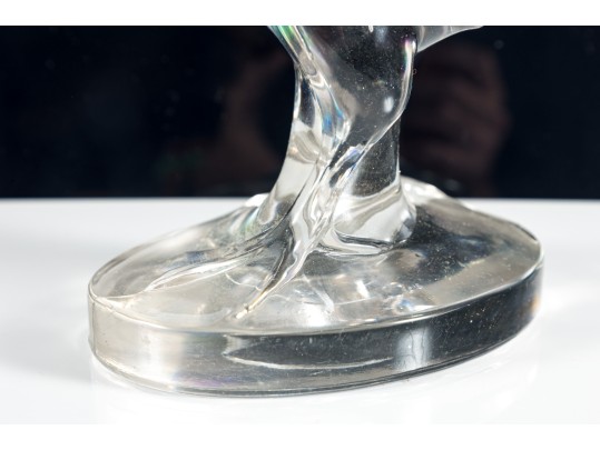 Vintage Paden City Glass Company Crystal Rooster