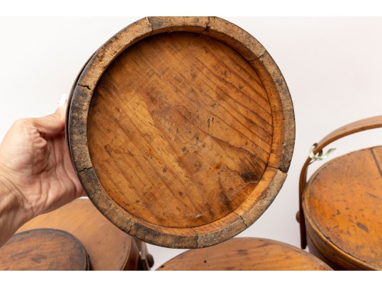 Set Of Antique Wood Firkins