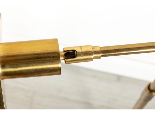 Mid Century Koch & Lowy Brass Reading Floor Lamps