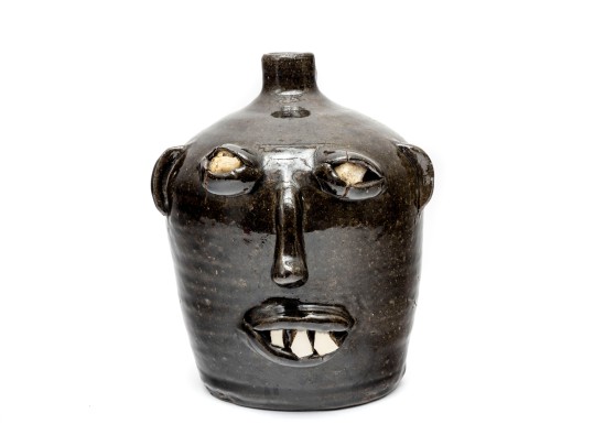 North Carolina Folk Art Pottery Face Jug