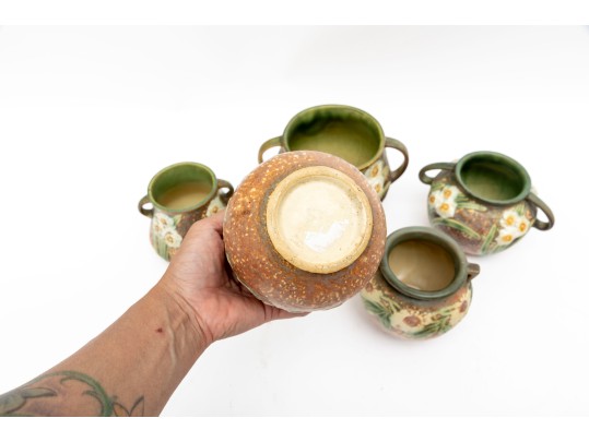 Vintage 1928 Roseville Dahlrose Daisy Art Pottery