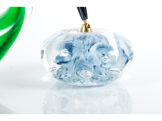 Oggetti Art Glass Whale & Joe Rice Art Glass Pen Holder