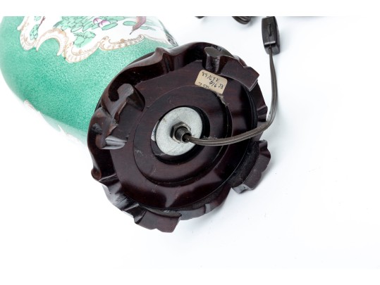 Famille Verte Pheasant Table Lamps