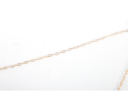 10K Yellow Gold Opal & Moissanite Pendant