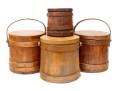 Set Of Antique Wood Firkins