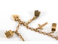14K Gold Charm Bracelet 