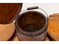 Set Of Antique Wood Firkins