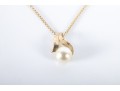14K Yellow Gold & Cultured Pearl Necklace 