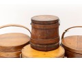 Set Of Antique Wood Firkins