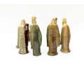 Vintage Chinese Glazed Mudmen Figurines