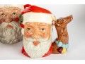 Four Vintage Royal Doulton Santa Claus Porcelain Toby Mugs