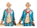 Masonic Statesmen 1957 George Washington & Ben Franklin Figurines 
