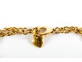 10K Yellow Gold & Pink Moissanite Stone Chain Bracelet 
