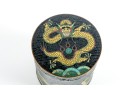 Chinese Famille Noire Cloisonné Tea Caddies