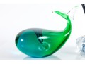 Oggetti Art Glass Whale & Joe Rice Art Glass Pen Holder