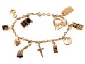 14K Gold Charm Bracelet 