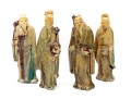 Vintage Chinese Glazed Mudmen Figurines