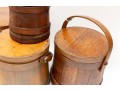 Set Of Antique Wood Firkins