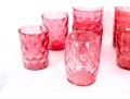 Cranberry Depression Glass Tumblers