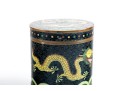Chinese Famille Noire Cloisonné Tea Caddies