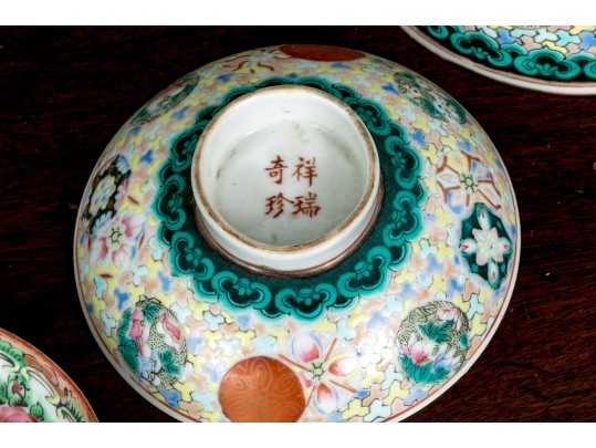 Antique Chinese Export Porcelain Collection, Including Rose Medallion, Ca. 1840