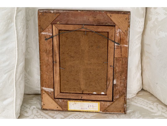 Realist Oil On Board Painting, Violinist Playing