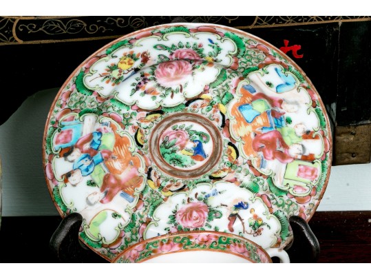 Antique Chinese Export Porcelain Collection, Including Rose Medallion, Ca. 1840