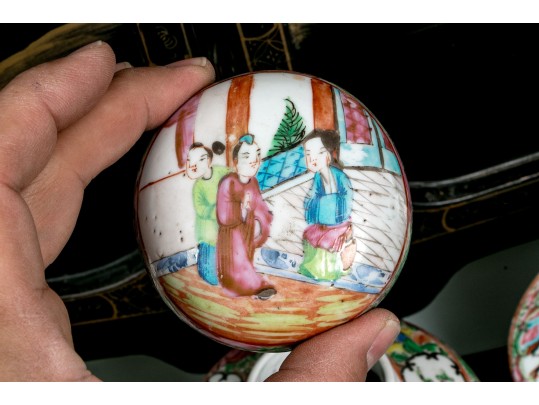 Antique Chinese Export Porcelain Collection, Including Rose Medallion, Ca. 1840