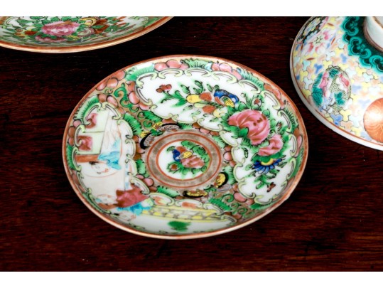 Antique Chinese Export Porcelain Collection, Including Rose Medallion, Ca. 1840
