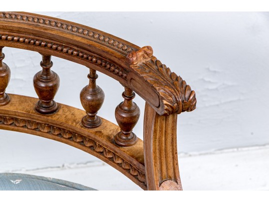 Adorable Vintage Carved Vanity Chair