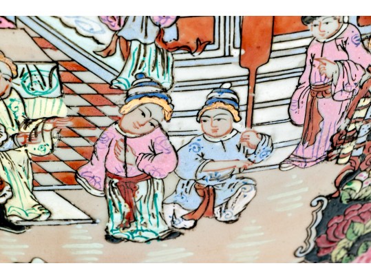 Decorative Chinese Export Style Famille Rose Ceramic Jardiniere