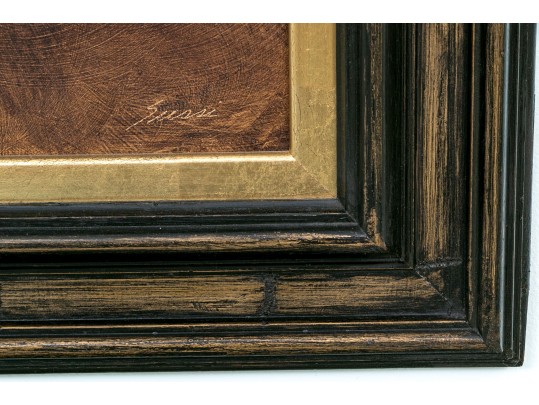 Alfred Sussi (American, 1931-2013) Painting On Board, Bust Of A Woman