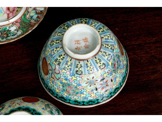 Antique Chinese Export Porcelain Collection, Including Rose Medallion, Ca. 1840