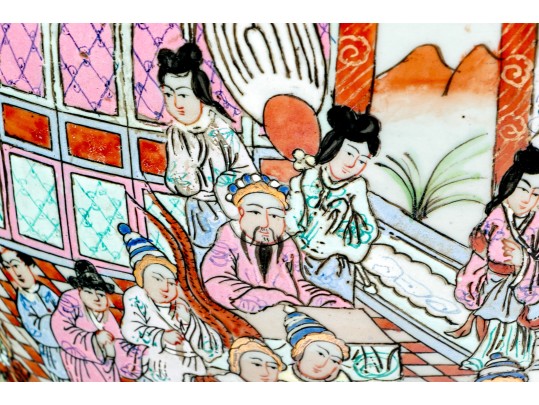 Decorative Chinese Export Style Famille Rose Ceramic Jardiniere