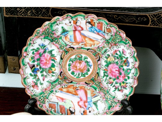 Antique Chinese Export Porcelain Collection, Including Rose Medallion, Ca. 1840