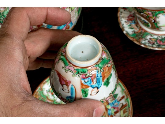 Antique Chinese Export Porcelain Collection, Including Rose Medallion, Ca. 1840