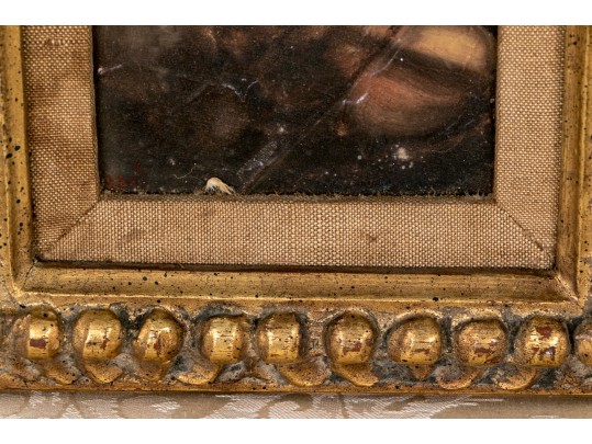 Realist Oil On Board Painting, Violinist Playing