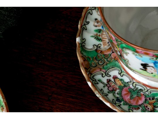 Antique Chinese Export Porcelain Collection, Including Rose Medallion, Ca. 1840
