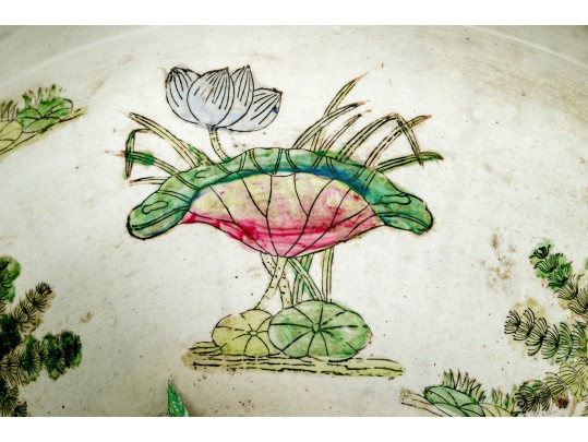 Decorative Chinese Export Style Famille Rose Ceramic Jardiniere