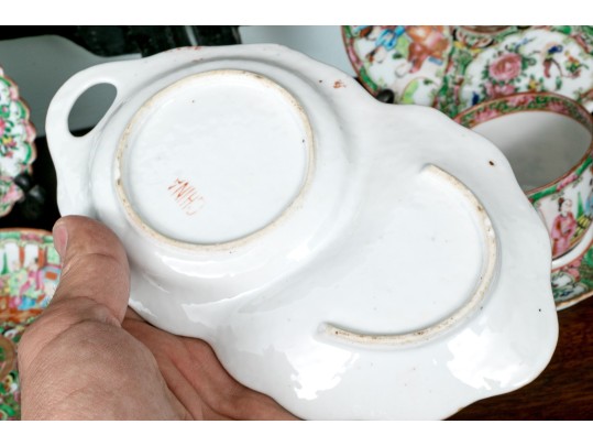 Antique Chinese Export Porcelain Collection, Including Rose Medallion, Ca. 1840