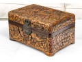 Vintage Quality Carved And Finished Wooden Jewelry Casket