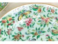 Three Chinese Export Famille Rose Porcelain Plates